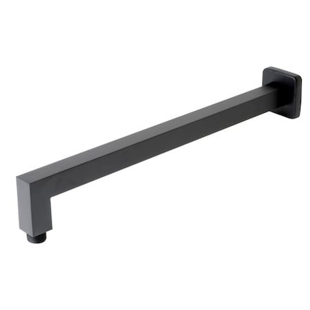 Alfi Brand Black Matte 16" Square Wall Shower Arm ABSA16S-BM